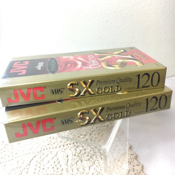 Bundle of 2 - JVC 6 Hour T-120 blank VHS NWT - Picture 2 of 7
